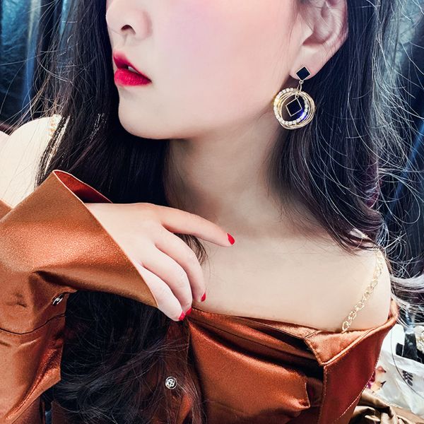 925 silver needle european and american exaggerated geometry diamond pentagram earrings korean multilayer diamond ear stud eardrop, Golden
925 silver needle european and american exaggerated geometry diamond pentagram earrings korean multilayer diamond ear stud eardrop, Golden