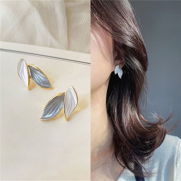 new korean arrival metal trendy fresh lovely sweet grey leaf stud earrings for women fashion leaves jewelry, Golden;silver
new korean arrival metal trendy fresh lovely sweet grey leaf stud earrings for women fashion leaves jewelry, Golden;silver