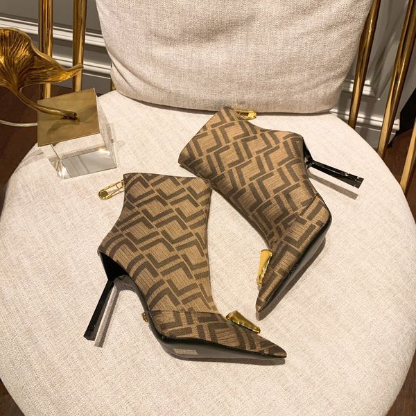 jacquard pattern stiletto heels ankle boots f'end'ace la meduza embellished back zip shoes pointed toe knee-high boot luxury desig, Black
jacquard pattern stiletto heels ankle boots f'end'ace la meduza embellished back zip shoes pointed toe knee-high boot luxury desig, Black