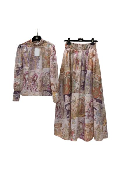 2022 spring and summer new two piece dress suspender crimping pompous suit printed printed cake skirt wns, White
2022 spring and summer new two piece dress suspender crimping pompous suit printed printed cake skirt wns, White