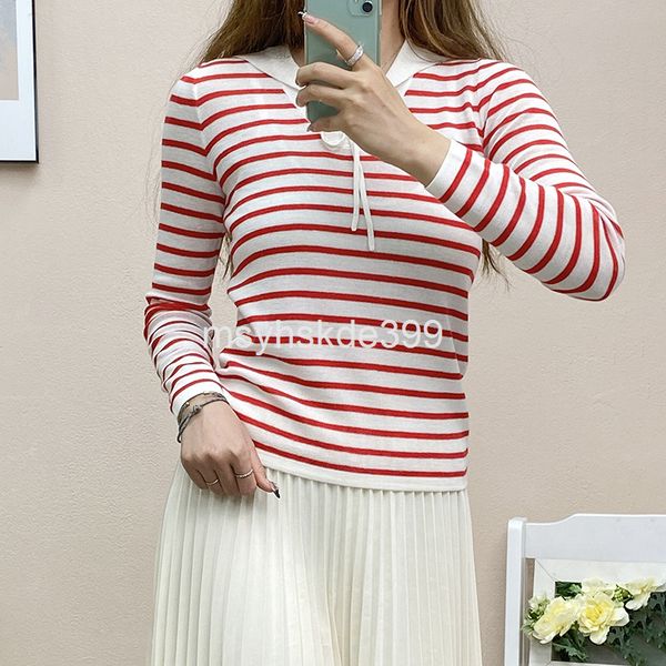 women's knits & tees striped women's dress slim fit navy collar lace up thin style spring long sleeved knitted sweater, White
women's knits & tees striped women's dress slim fit navy collar lace up thin style spring long sleeved knitted sweater, White