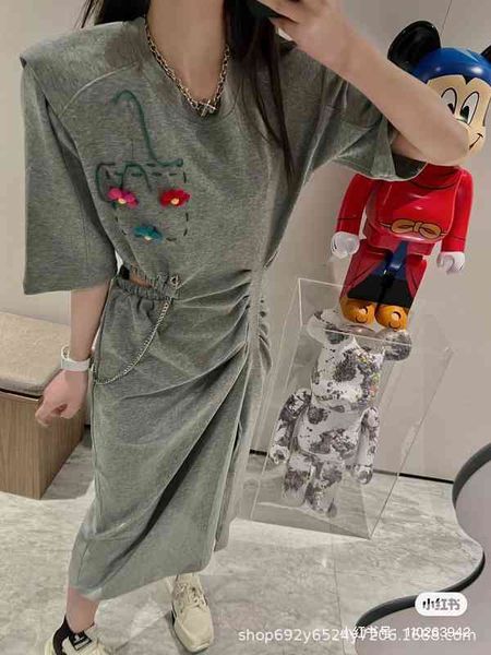 casual dresses spring and summer printed slim skirt with floral pleats 23rs, Black;gray
casual dresses spring and summer printed slim skirt with floral pleats 23rs, Black;gray