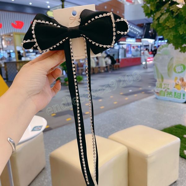 black fabric bow tie rhinestones crystal tassel brooch pins for women corsage suit shirt collar luxulry jewelry accessories, Gray
black fabric bow tie rhinestones crystal tassel brooch pins for women corsage suit shirt collar luxulry jewelry accessories, Gray