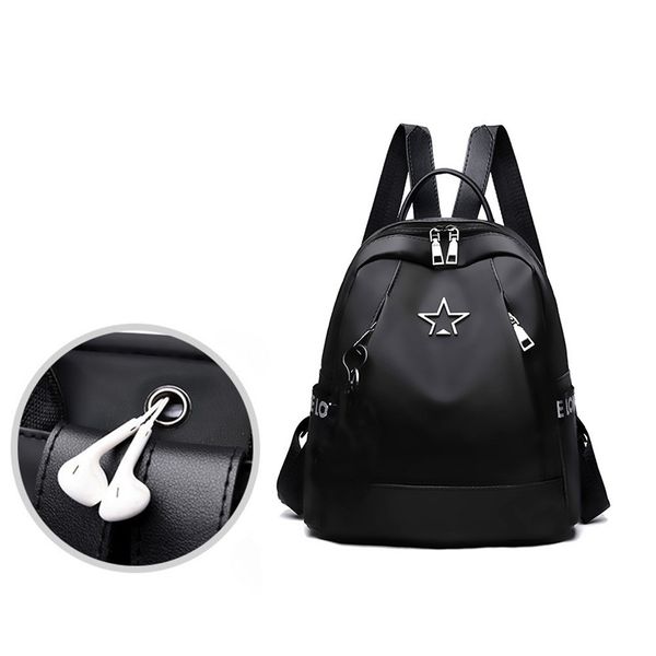 backpacks womens waterproof oxford cloth backpack solid color double zipper adjustable shoulder strap school bag with pendant
backpacks womens waterproof oxford cloth backpack solid color double zipper adjustable shoulder strap school bag with pendant