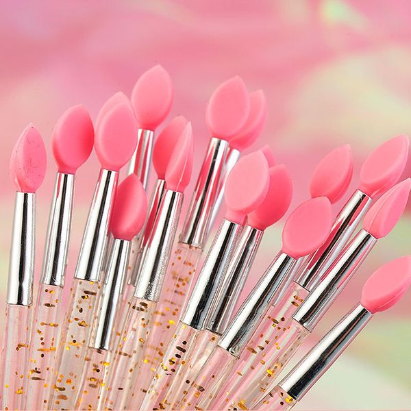 10pcs/lot soft silicone head eyeshadow lip applicator brush makeup brushes with crystal handle cosmetic beauty tools 8*0.7cm 121
10pcs/lot soft silicone head eyeshadow lip applicator brush makeup brushes with crystal handle cosmetic beauty tools 8*0.7cm 121