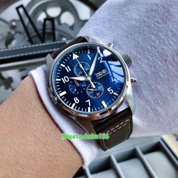 2 color excellent men watch iw377709 43mm stainless steel sapphire alligator leather strap automatic mechanical mens watches wristwatches, Slivery;brown
2 color excellent men watch iw377709 43mm stainless steel sapphire alligator leather strap automatic mechanical mens watches wristwatches, Slivery;brown
