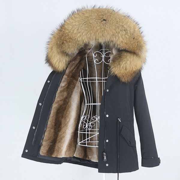 oftbuy navy parka winter jacket coat women real fur coat parkas natural raccoon fur collar hooded warm soft faux fur liner 201125, Black
oftbuy navy parka winter jacket coat women real fur coat parkas natural raccoon fur collar hooded warm soft faux fur liner 201125, Black