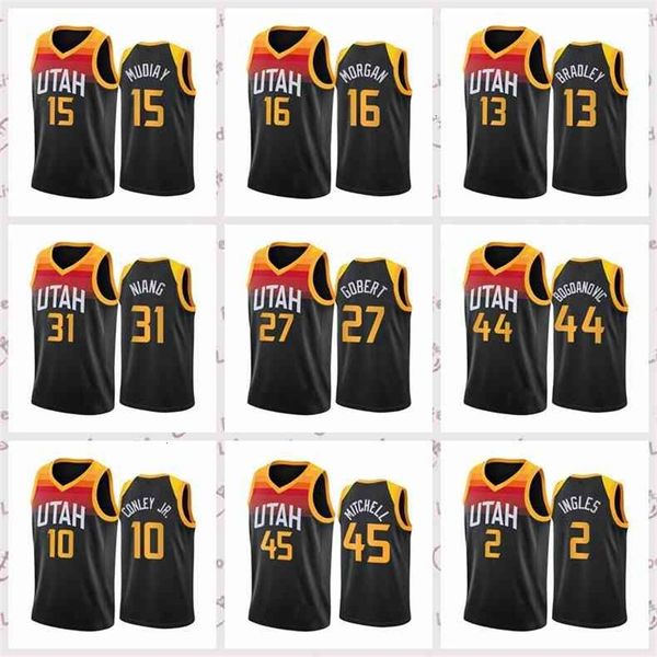 668 2021 vintage men retro basketball jersey donovan 45 mitchell mike 10 conley 00 clarkson shirts rudy 27 gobert 17 udoka azubuike breathab, Black
668 2021 vintage men retro basketball jersey donovan 45 mitchell mike 10 conley 00 clarkson shirts rudy 27 gobert 17 udoka azubuike breathab, Black