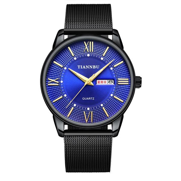 tiannbu men's double calendar quartz watch waterproof luminous men's and women's steel belt fashion trend a6, Slivery;brown
tiannbu men's double calendar quartz watch waterproof luminous men's and women's steel belt fashion trend a6, Slivery;brown