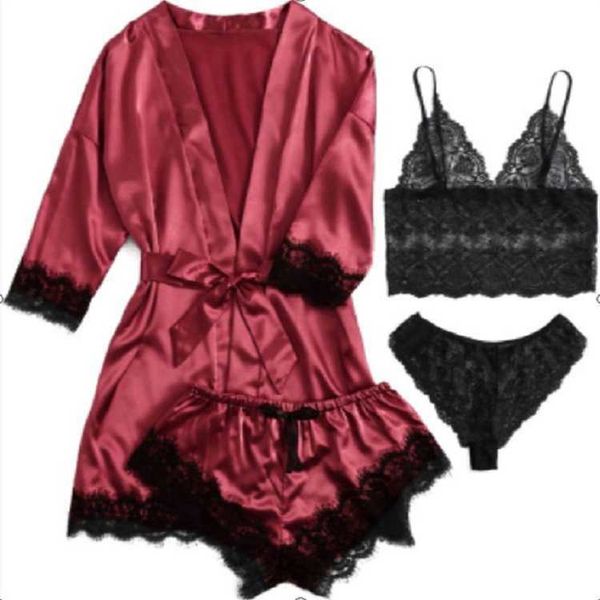 new style fun pajamas suspender four piece set fun underwear color ding cloth suit home clothes, Black;white
new style fun pajamas suspender four piece set fun underwear color ding cloth suit home clothes, Black;white