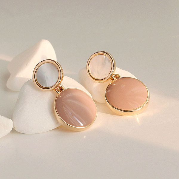 european and american retro geometric round color personality dangle chandelier ladies pierced earrings cute gift a538, Silver
european and american retro geometric round color personality dangle chandelier ladies pierced earrings cute gift a538, Silver