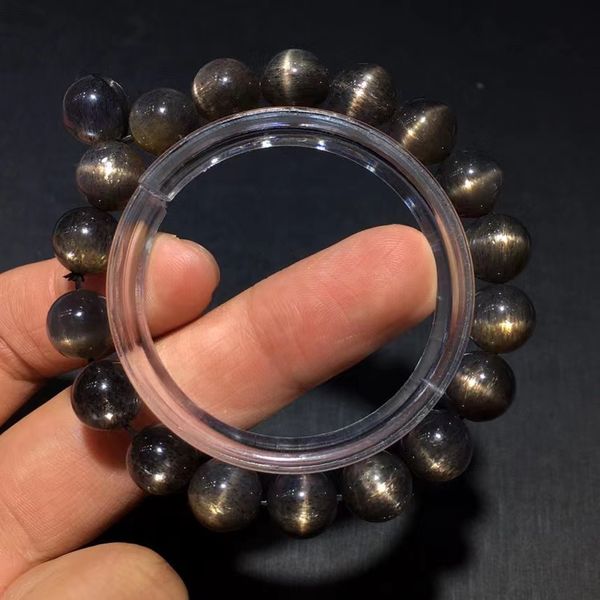 natural black sunstone moonstone flash bracelet 9.7mm women men stretch light crystal clear round beads aaaaaa, Silver
natural black sunstone moonstone flash bracelet 9.7mm women men stretch light crystal clear round beads aaaaaa, Silver