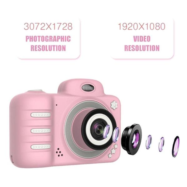 Image of Digital Cameras Inch HD Screen Childrens Camera Mini Cartoon Po Toys Video Recorder Camcorder For Kids Girls GiftDigital