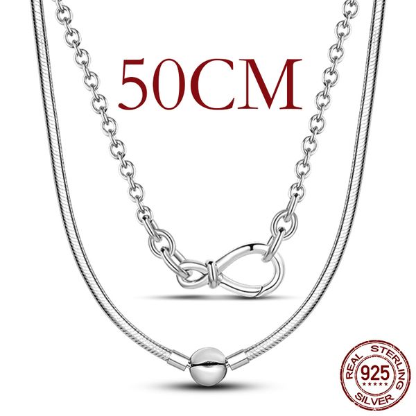 selling original 925 sterling silver necklace fit charm fashion infinity knot 50cm for women jewelry gift 220722
selling original 925 sterling silver necklace fit charm fashion infinity knot 50cm for women jewelry gift 220722
