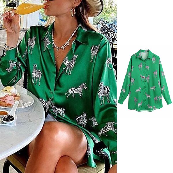 women satin blouse long sleeve zebra print shirts vintage office lady feminine clothes fashion elegant women s blouses 220809, White
women satin blouse long sleeve zebra print shirts vintage office lady feminine clothes fashion elegant women s blouses 220809, White
