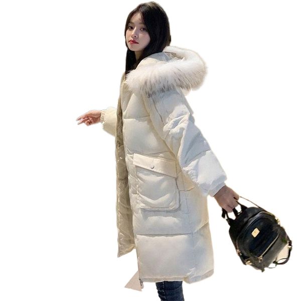 women's down & parkas winter jacket women long coat warm velvet thicken faux fur coats parka female solid big pocket outwear mujer h6xj, Black
women's down & parkas winter jacket women long coat warm velvet thicken faux fur coats parka female solid big pocket outwear mujer h6xj, Black