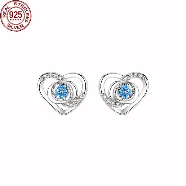 2022 new love earrings charms women's s999 sterling silver blue zircon versatile temperament light luxury for women original design, Golden
2022 new love earrings charms women's s999 sterling silver blue zircon versatile temperament light luxury for women original design, Golden