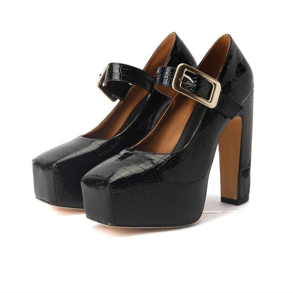 2022 women's sandals fall pump platform heels buckle mary jane dress party office ladies plus size 43 high heels, Black
2022 women's sandals fall pump platform heels buckle mary jane dress party office ladies plus size 43 high heels, Black