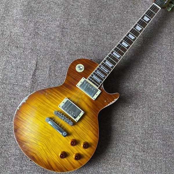 new arrival custom one piece body and neck electric guitar with handed relics , cream frets end binding , rosewood fingerboard
new arrival custom one piece body and neck electric guitar with handed relics , cream frets end binding , rosewood fingerboard