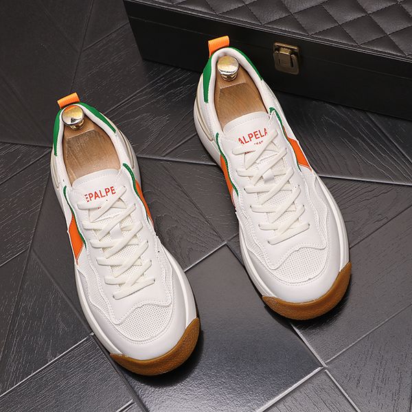 italy classic business wedding dress party shoes fashion white vulcanized mesh breathable casual sneakers round toe thick bottom business dr, Black
italy classic business wedding dress party shoes fashion white vulcanized mesh breathable casual sneakers round toe thick bottom business dr, Black