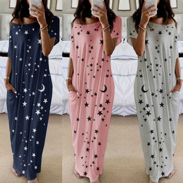 women's wear spring / summer 2022 new round neck short sleeve loose medium length dress, White
women's wear spring / summer 2022 new round neck short sleeve loose medium length dress, White