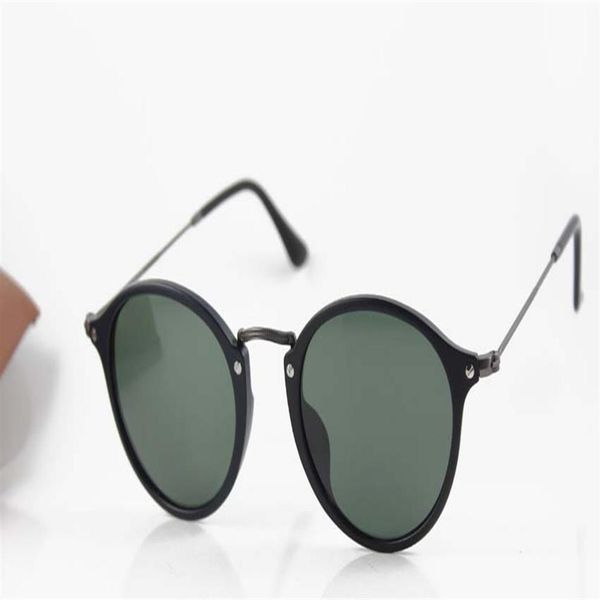 luxury eyeglasses mens/womens new quality brand sunglasses round fleck matte black 2447 fashion eyewear uv400 lens 49mm282e, White;black 
luxury eyeglasses mens/womens new quality brand sunglasses round fleck matte black 2447 fashion eyewear uv400 lens 49mm282e, White;black