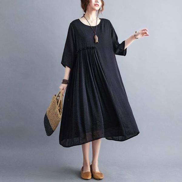arrival thin soft korea style loose summer dress office lady work women holiday travel casual, Black;gray
arrival thin soft korea style loose summer dress office lady work women holiday travel casual, Black;gray