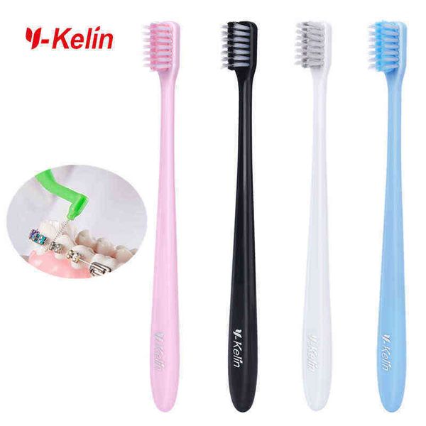 toothbrush y kelin v orthodontic toothbrush soft small head 0312 
toothbrush y kelin v orthodontic toothbrush soft small head 0312