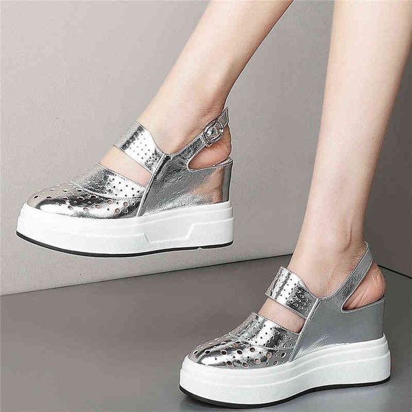 women back strap genuine leather wedges high heel roman gladiator sandals female round toe platform pumps shoes casual shoes y220421, Black
women back strap genuine leather wedges high heel roman gladiator sandals female round toe platform pumps shoes casual shoes y220421, Black