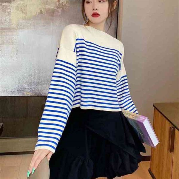 2022 new special offer french ce home navy sweater women's loose pullover sea soul stripe long sleeve t-shirt, White
2022 new special offer french ce home navy sweater women's loose pullover sea soul stripe long sleeve t-shirt, White