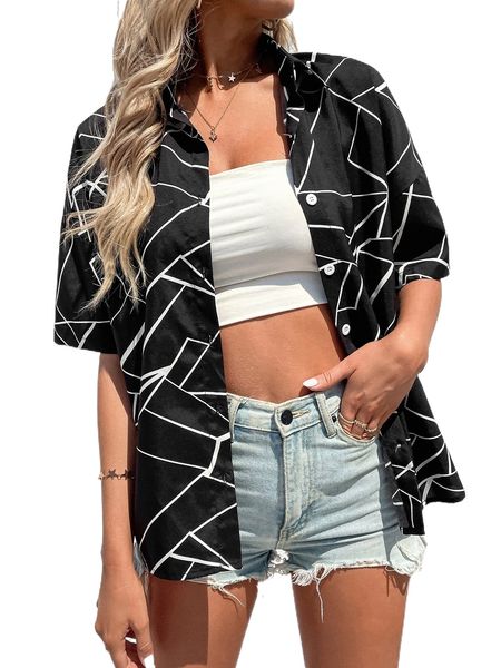 d.rop s.houlder g.eo print b.louse v5ks#, White 
d.rop s.houlder g.eo print b.louse v5ks#, White