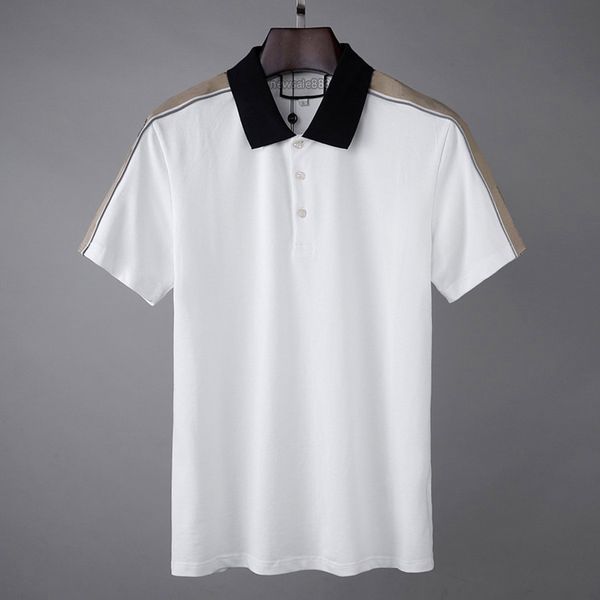 men's polos stylist shirts luxury italy men polo blouse designer clothes short sleeve casual fashion mens summer t shirt asian size m-3, White;black
men's polos stylist shirts luxury italy men polo blouse designer clothes short sleeve casual fashion mens summer t shirt asian size m-3, White;black