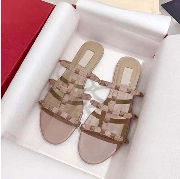 2022 shoes designer womens sandals slippers foam slides gold matt leather studded spikes slingback party beach outdoor flat slipper size 35-, Black
2022 shoes designer womens sandals slippers foam slides gold matt leather studded spikes slingback party beach outdoor flat slipper size 35-, Black