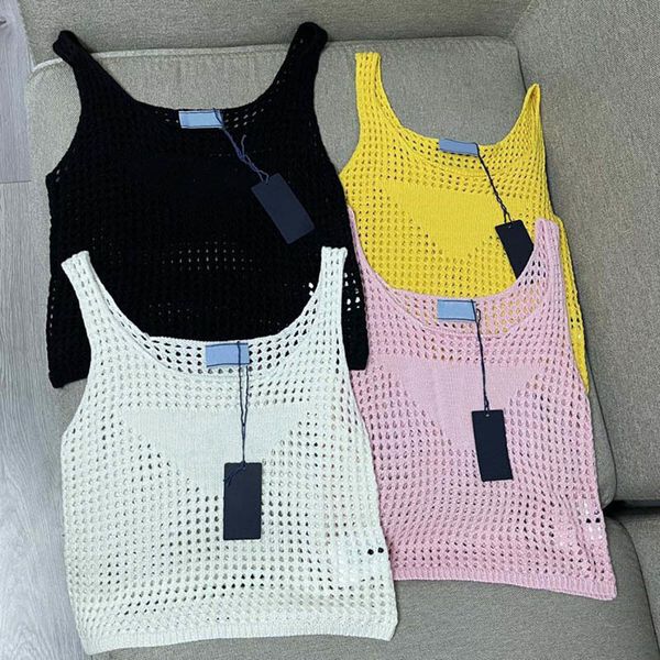 women designer knits summer tanks vest woman triangle badge camis fashion tees womens tshirts lady pullover jumper 11 styles free, White
women designer knits summer tanks vest woman triangle badge camis fashion tees womens tshirts lady pullover jumper 11 styles free, White