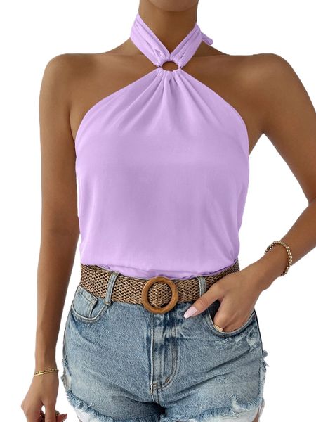 o-ring detail halter l82n#, White