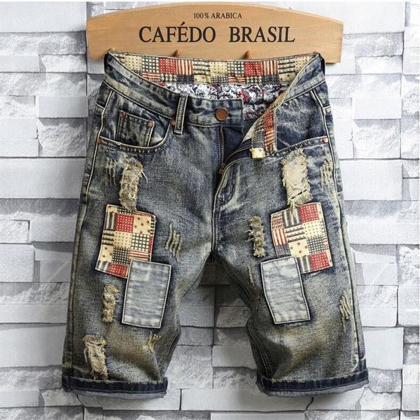 unique mens ripped denim shorts vintage fashion designer washed knee length jeans 2019 summer hip hop short pants trousers 773313o, Blue
unique mens ripped denim shorts vintage fashion designer washed knee length jeans 2019 summer hip hop short pants trousers 773313o, Blue
