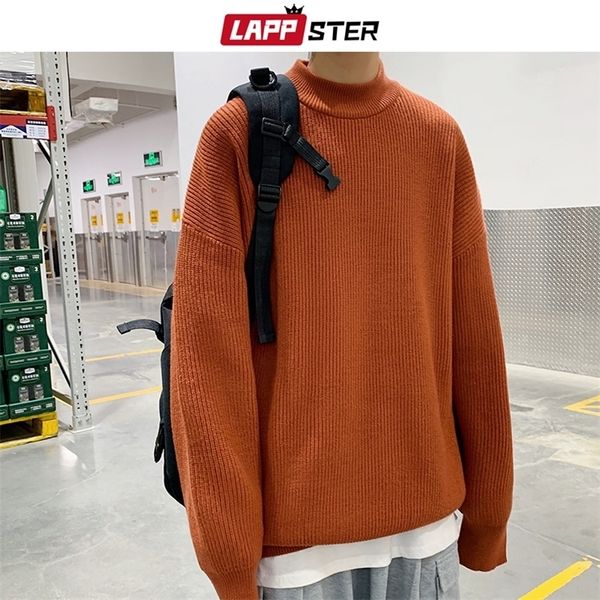 lappster men colorfuls turtleneck winter knitted sweater mens korean fashion harajuku sweater casual vintage pullovers coat 201203, White;black
lappster men colorfuls turtleneck winter knitted sweater mens korean fashion harajuku sweater casual vintage pullovers coat 201203, White;black