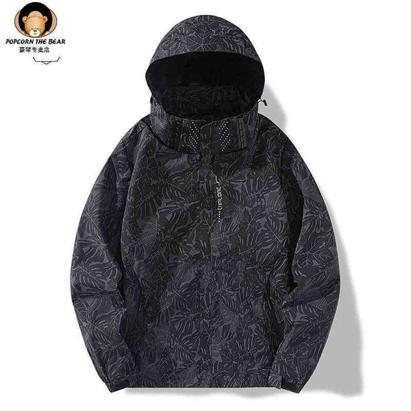 jacket popcorn the bear mens autumn loose print camouflage wind proof waterproof outdoor sports jacket, Black;brown
jacket popcorn the bear mens autumn loose print camouflage wind proof waterproof outdoor sports jacket, Black;brown