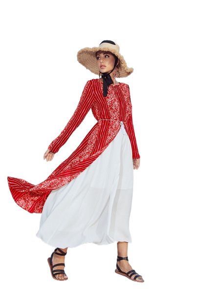 stripe asymmetric hem & skirt j4i7#, White
stripe asymmetric hem & skirt j4i7#, White