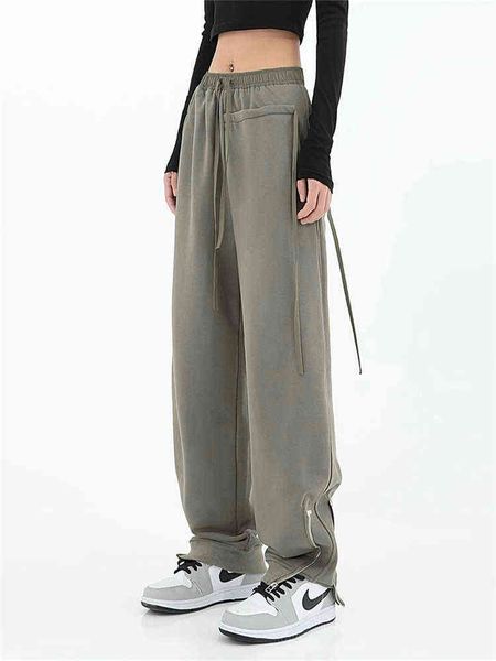 women's green pants korean style 2021 fashion loose full length ladies trousers casual high waist wide pants streetwear t220728, Black;white
women's green pants korean style 2021 fashion loose full length ladies trousers casual high waist wide pants streetwear t220728, Black;white