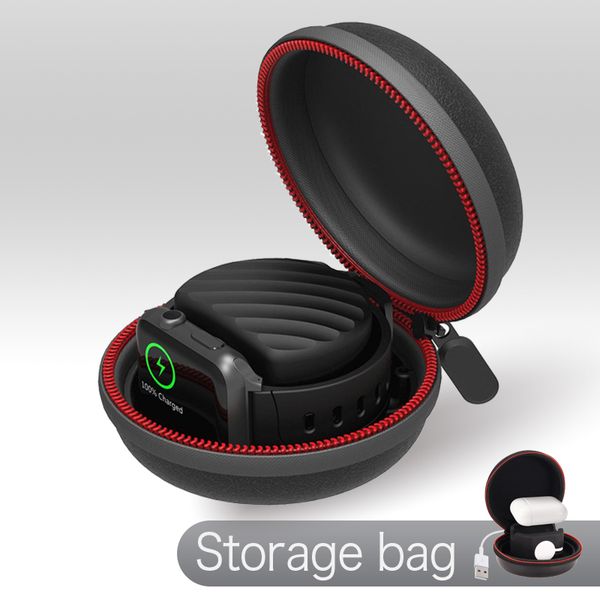 for watch series 6 5 4 3 40 44mm protective pouch cover portable charger holder cases storage boxes zipper bag 220617, Black;blue
for watch series 6 5 4 3 40 44mm protective pouch cover portable charger holder cases storage boxes zipper bag 220617, Black;blue