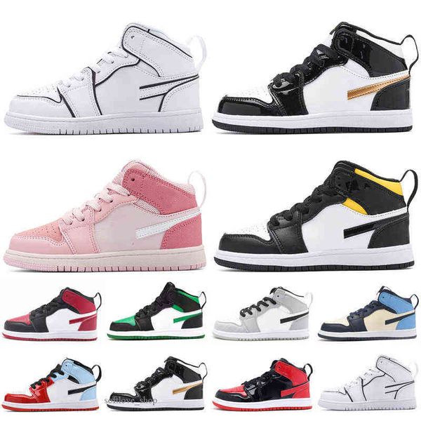 kids designer 1 basketball shoes sneakers boys girls banned 1s athletic outdoor game royal obsidian chicago red bred melody mid multi-color1, Black
kids designer 1 basketball shoes sneakers boys girls banned 1s athletic outdoor game royal obsidian chicago red bred melody mid multi-color1, Black