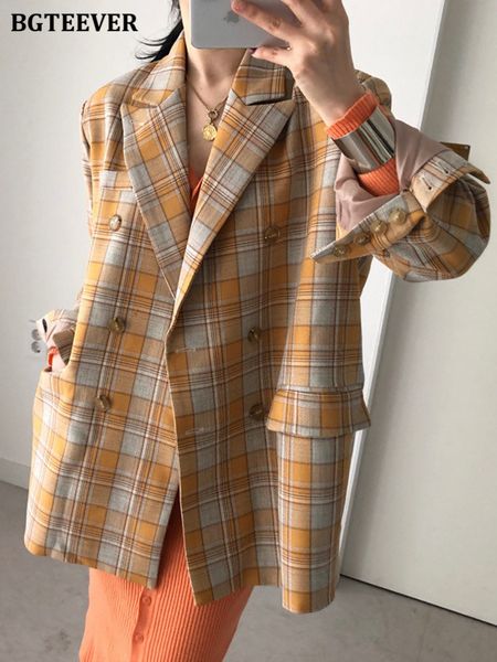 vintage double breasted women plaid blazer spring notched collar long sleeve loose female suit jackets 2022, White;black
vintage double breasted women plaid blazer spring notched collar long sleeve loose female suit jackets 2022, White;black