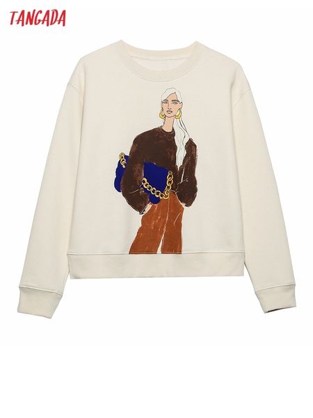 tangada women fashion charater print fleece beige sweatshirts oversize long sleeve o neck loose pullovers female 6h154 220815, Black
tangada women fashion charater print fleece beige sweatshirts oversize long sleeve o neck loose pullovers female 6h154 220815, Black