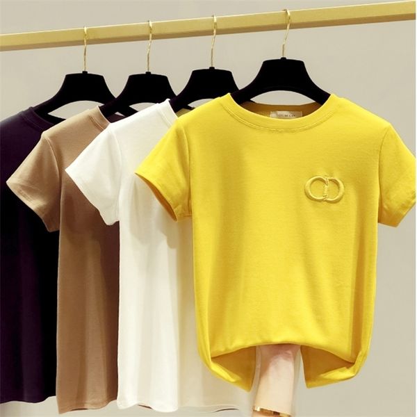 ggright new embroidery tshirts women plus size casual cotton oneck tee shirts female white harajuku t200614
ggright new embroidery tshirts women plus size casual cotton oneck tee shirts female white harajuku t200614