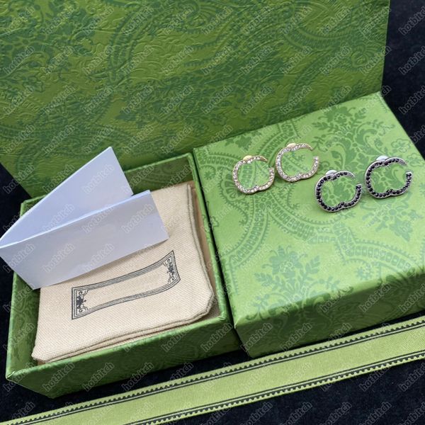 vintage rhinestone letter earrings women black diamond charm studs clear crystal eardrop with gift box, Golden
vintage rhinestone letter earrings women black diamond charm studs clear crystal eardrop with gift box, Golden