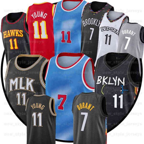 7 kevin 11 ncaa kyrie durant irving trae 11 young blue city basketball jerseys
