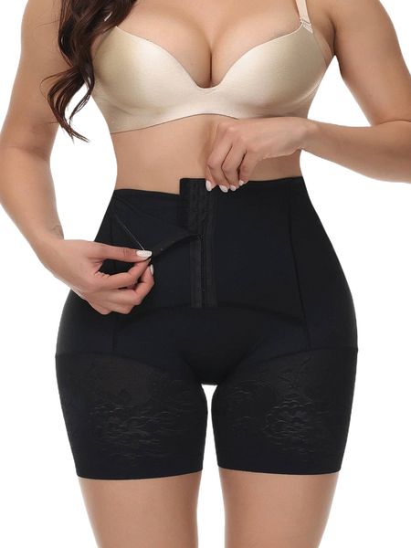 front close contrast mesh shapewear bottom q7nz#, Black;red 
front close contrast mesh shapewear bottom q7nz#, Black;red