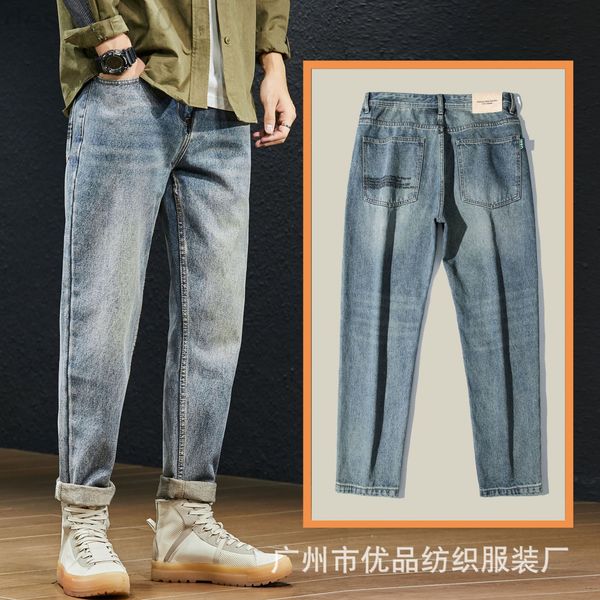 men's jeans designer spring and autumn new men's jeans loose casual straight barrel harlan trend fashion nostalgic cowboy youth pa, Blue
men's jeans designer spring and autumn new men's jeans loose casual straight barrel harlan trend fashion nostalgic cowboy youth pa, Blue