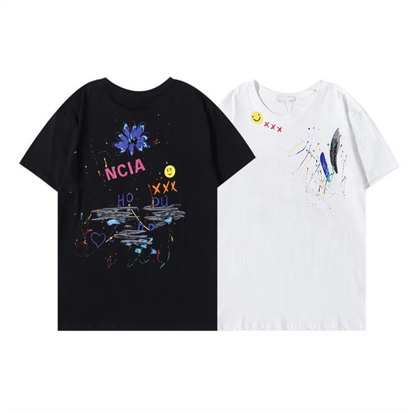 2022 printed pullover t-shirt fashion summer men's and women's clothes funny chic harajuku loose o-neck short sleeve casual luxury, White;black
2022 printed pullover t-shirt fashion summer men's and women's clothes funny chic harajuku loose o-neck short sleeve casual luxury, White;black